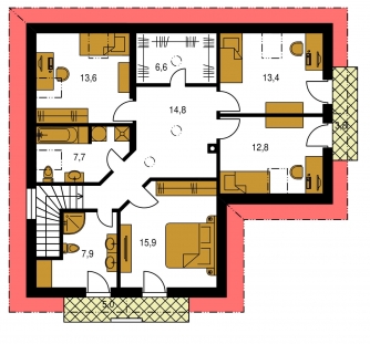 Mirror image | Floor plan of second floor - PREMIER 197